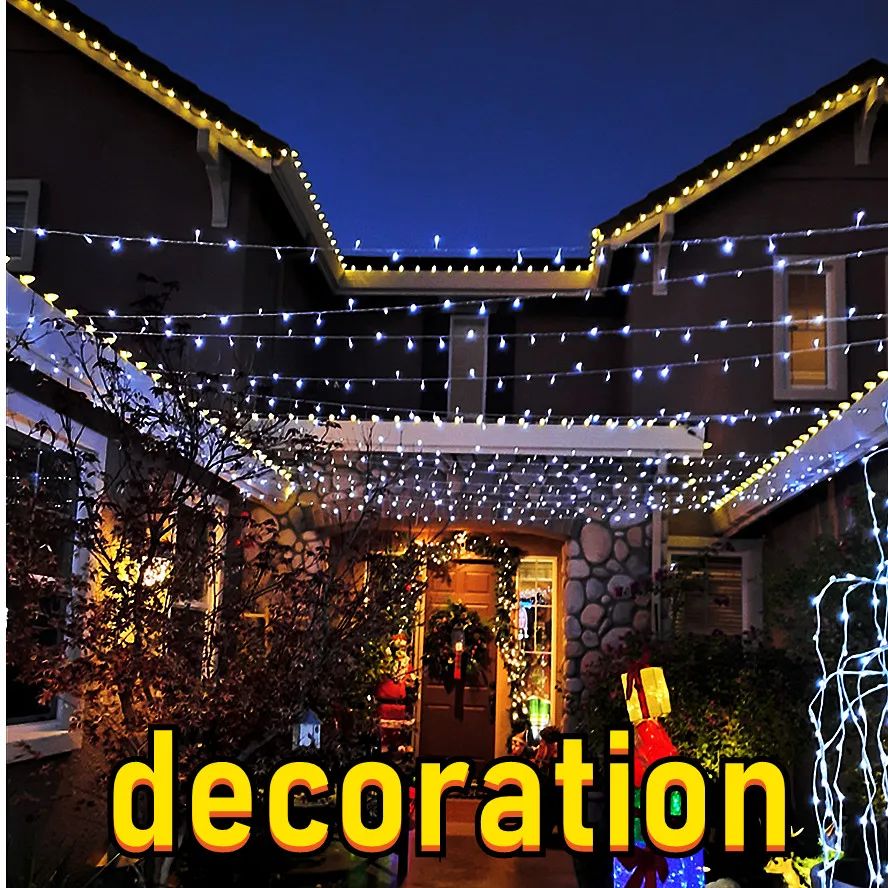 USB String Lights 8 Function Remote Control LED Fairy Lights Christmas Garland for New Year Wedding Party Tree Garden Decoration
