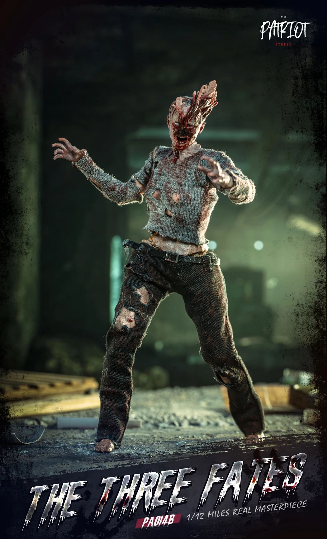 In Stock Patriot The Last of Us Clicker Three Destiny Zombie 1/12 Cloth Robe Action Figure Toy Gift Series Collection