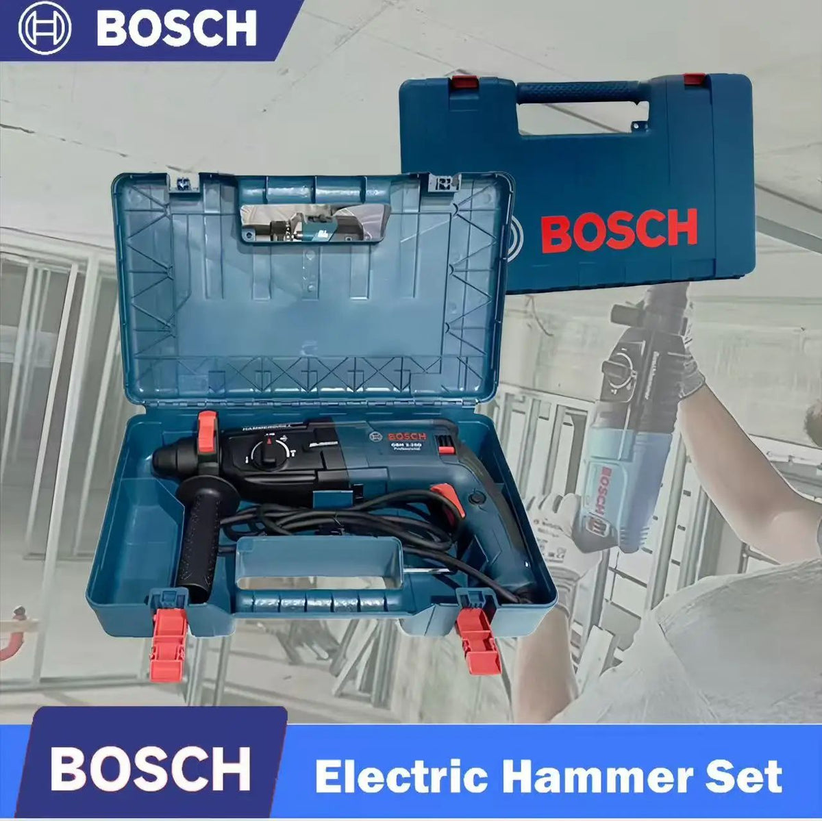 Genuine Bosch GBH2-28 industrial park handle Four Pit 800W three-purpose multi-functional concrete hammer and pickaxe