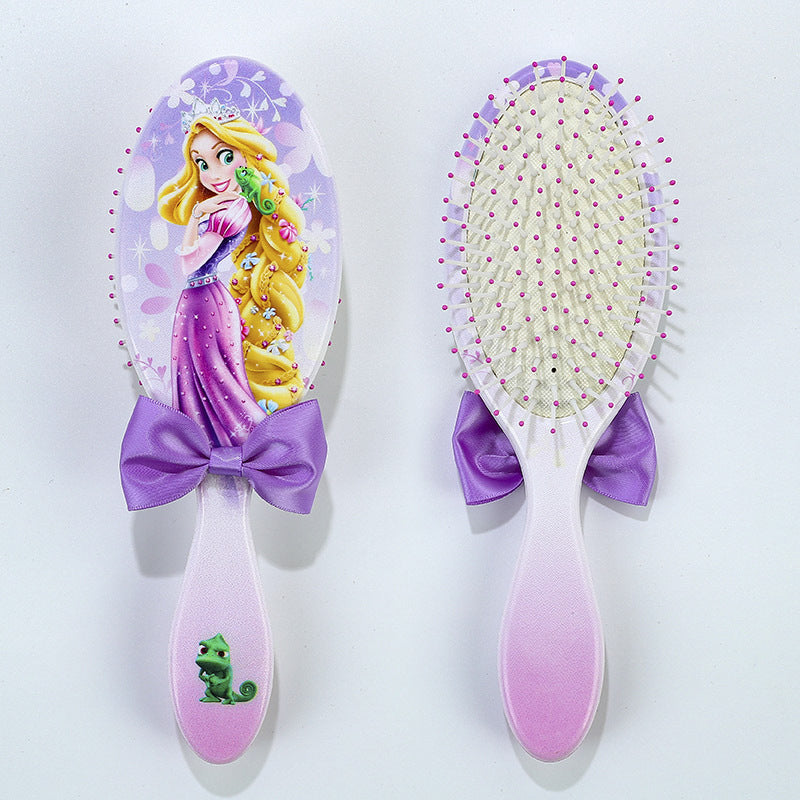 Disney Princess Theme Air Cushion Combs The Little Mermaid Ariel Princess Elsa Anna Children Cute Hair Massage Comb Girls Gifts