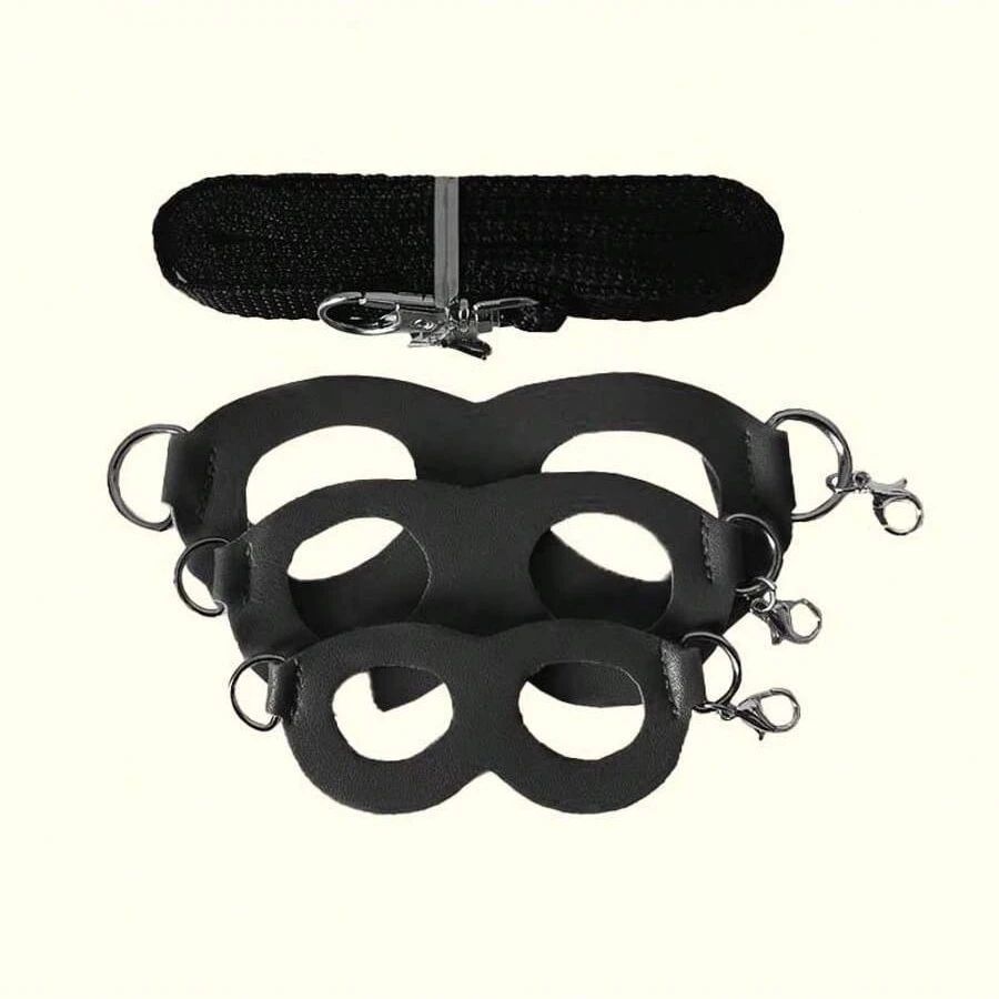 4 Pcs /set Sugar Quoll Harness + Leash Set Escape-Proof Adjustable Collar for Pet Small Animals Hamsters Sugar Gliders Squirrels