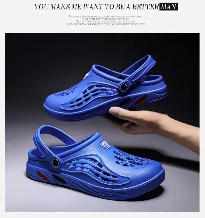 Outdoor Sandals for Men and Women Summer Clogs EVA Slippers Plus Size 47 48 49 Men Garden Shoes Beach Sandals Breathable Clogs