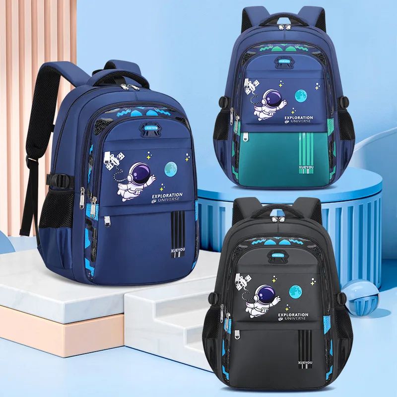 Popular Astronaut Elementary School Student Oxford Cloth Bag Large Capacity Children's Nylon Backpack Men