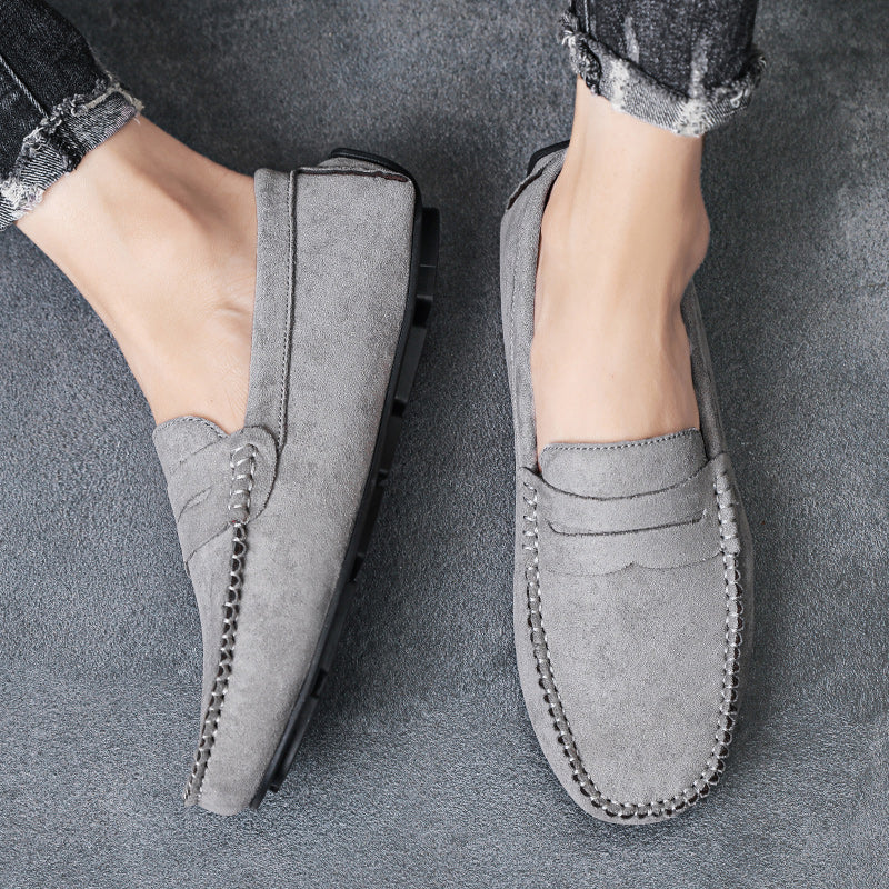 Fashion Suede Men Casual Shoes Breathable Comfort Slip-on Mens Driving Shoes Luxury Brand Men Loafers Mens Lazy Shoes Moccasins
