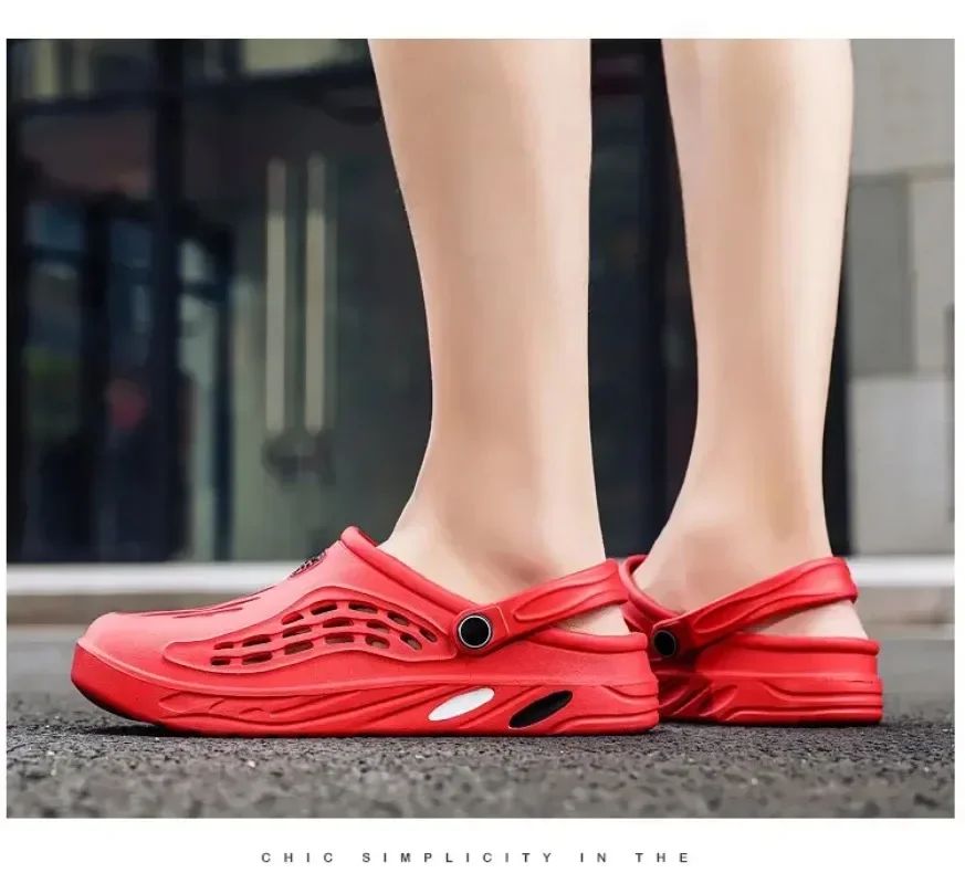 Outdoor Sandals for Men and Women Summer Clogs EVA Slippers Plus Size 47 48 49 Men Garden Shoes Beach Sandals Breathable Clogs