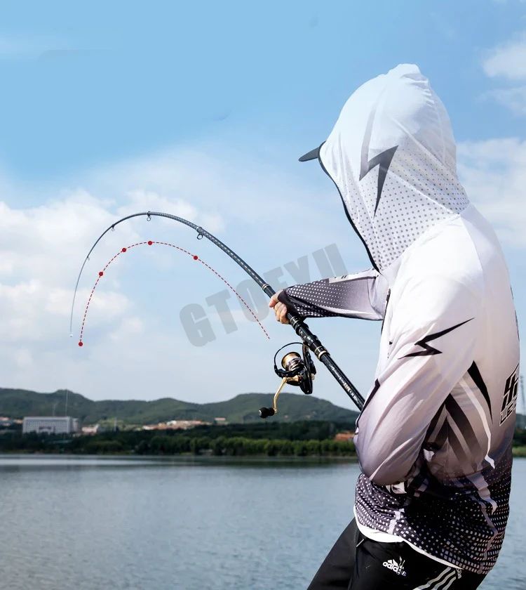2.1m-4.5m Telescopic Fishing Rod Travel Surf Rod Spinning Power 10-250g Distance Throwing Pole High Carbon Baitcasting Rod