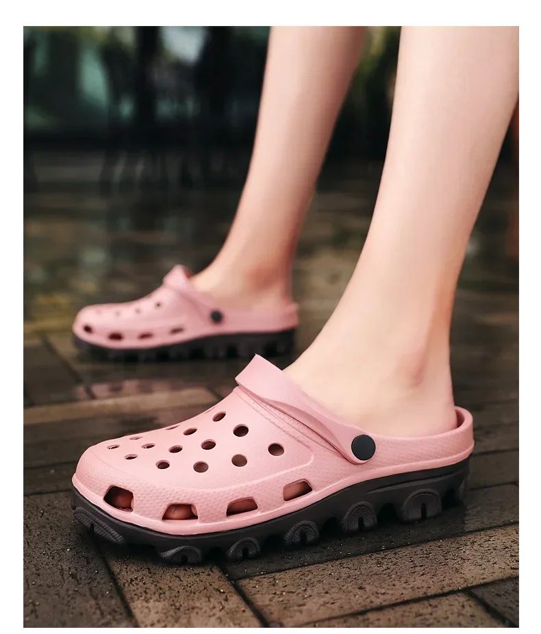 Men Clogs Sandals Outdoor Casual Shoes EVA Lightweight Slippers Summer Sandalias Platform Hombre Women Beach Large Big Size 50