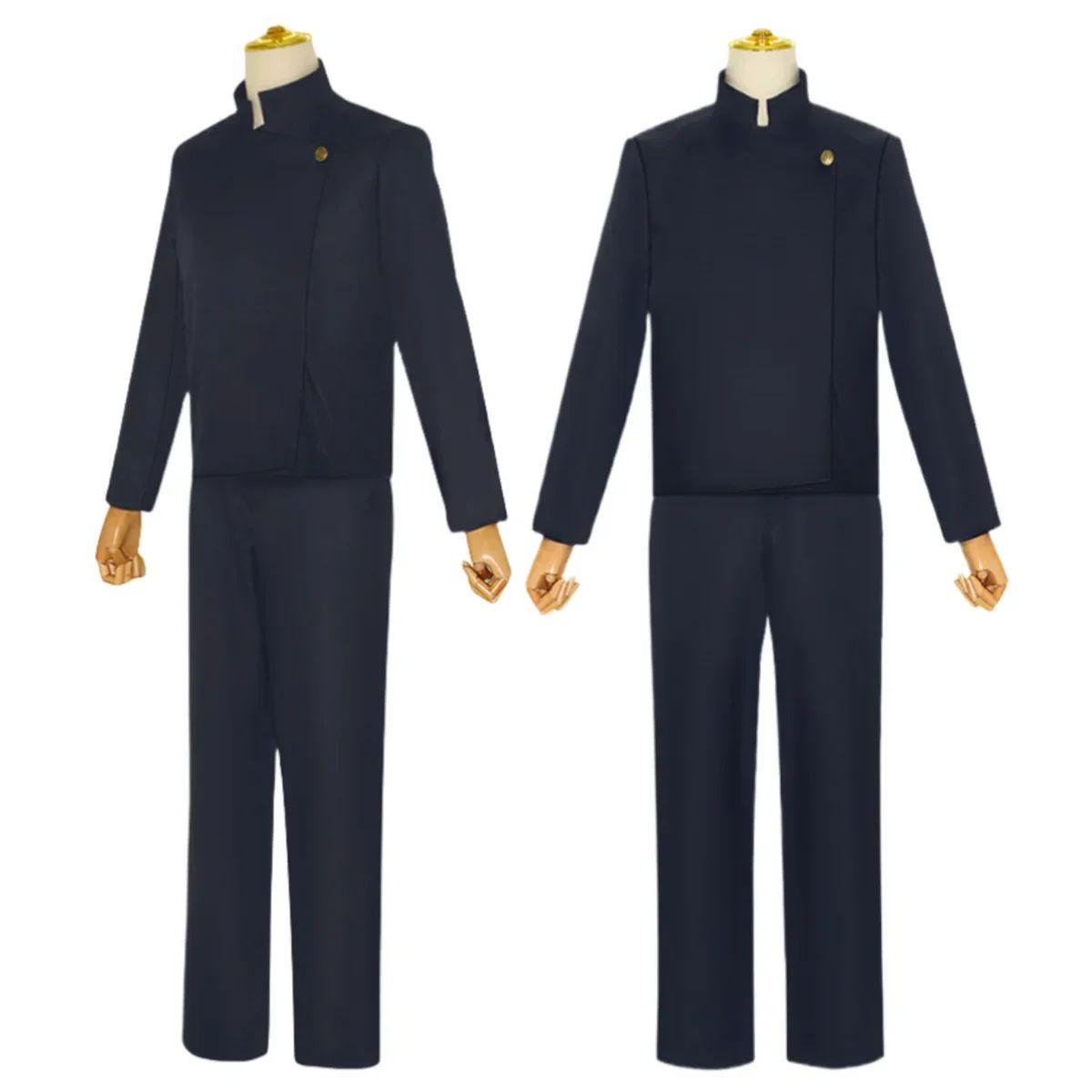 Gojo Satoru Cosplay Costumes pour hommes, Anime iforme de lycée, Perruque trempée, Costume d'Halloween, Vêtements pour adultes