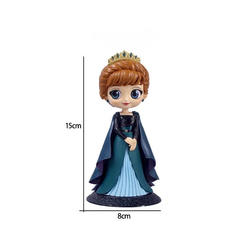 Disney Frozen Elsa Anna Princess Action Figure Cute Cartoon Model Dolls Collection Kids Toys Cake Decoration Room Ornaments Gift