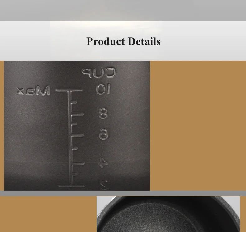 Electric Pressure Cooker Liner 1.6/3/4/5/6L Non-stick Rice Pot Gall Black Crystal Inner Accessories Cooker Parts only for Midea