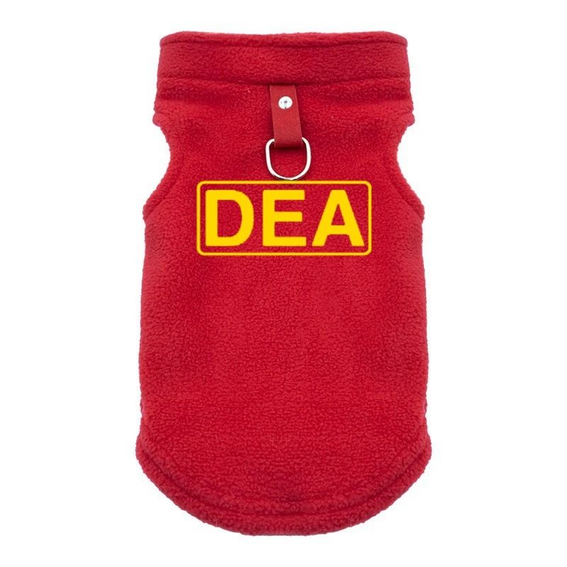 FBI Soft Dog Clothes Vest Warm Puppy Dogs Vest Cloak Pet Winter Clothing Jacket Coat Small Medium Dogs Outfit Chihuahua S-XL