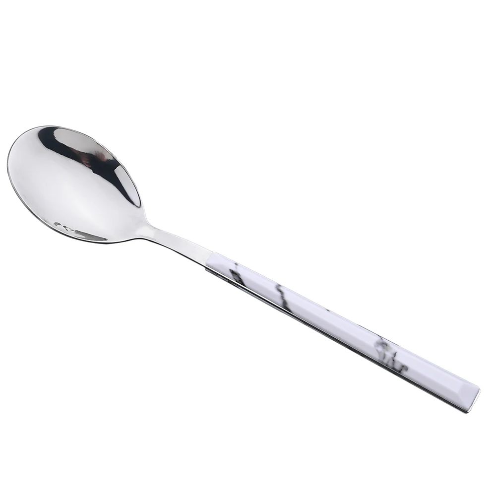 30Pcs Cutlery Set Stainless Steel Imitation Marble Flatware Fork Spoon Knife Dinner Kitchen Dinnerware Silverware Tableware Set
