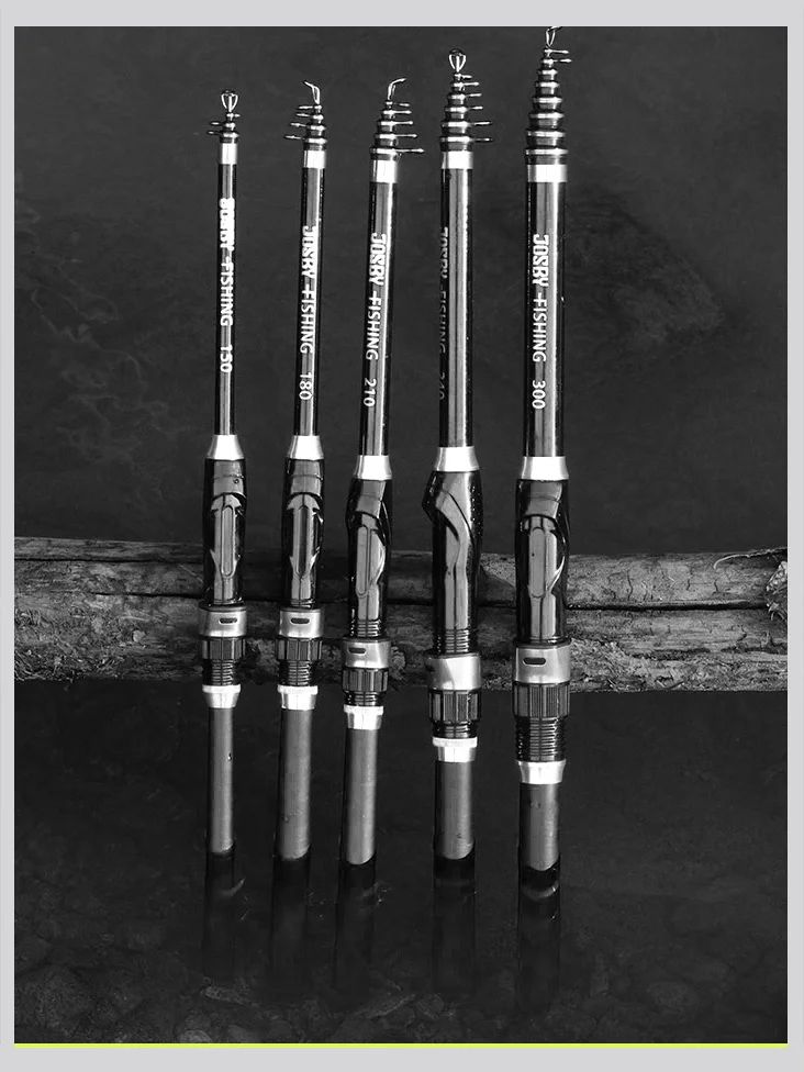 Ultra Durable Telescopic Rock Fishing Rod Spinning Carbon Fiber Pesca Carp Feeder Pole 1.5-3.0M Portable Travel Mini Fish Tackle