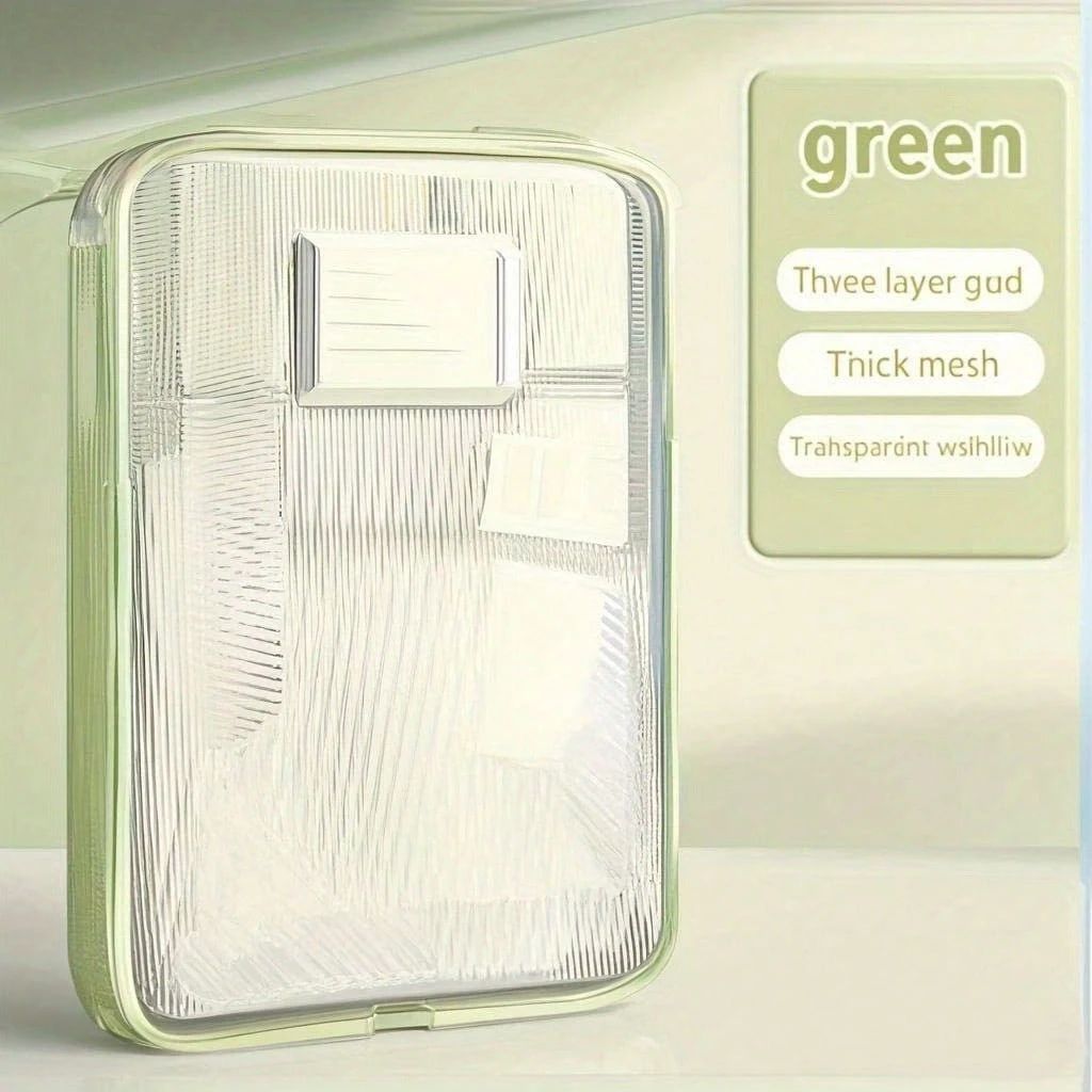 Transparent Zippered Mesh File Organizer Ergonomic Design for School Office Home Desk Storage