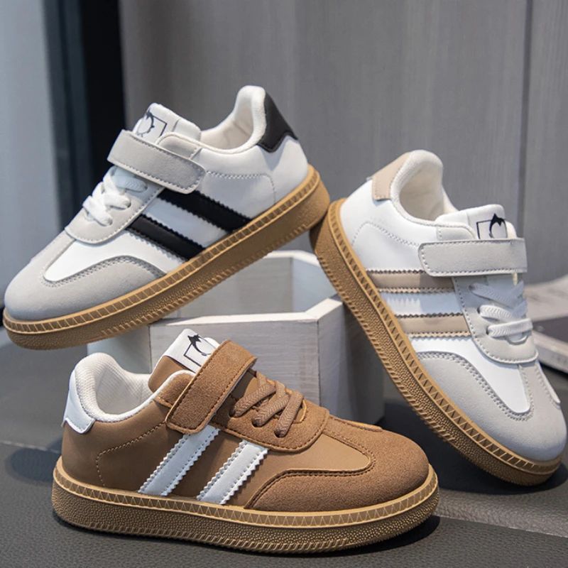 Lightweight Kids Skate Shoes 2025 New Spring Boys Non-slip Sports Footwear Breathable Training Running Fashion Sneakers