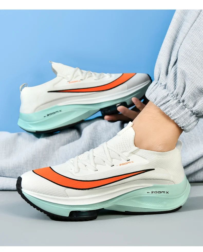 Men Running Shoes Jogging Sneakers Trainer Race Cushioning Outdoor Luxury shoes Mesh Off-road Shoes Breathable Couple Non-Slip