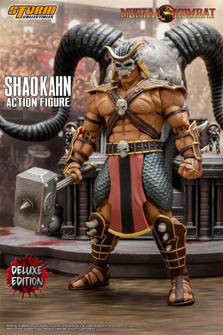 In Stock Storm Toys Mortal Kombat Final BOSS Shao Kahn DCMK14 Luxury Edition Villain Goro DCMK18 Action Figure Model Toys