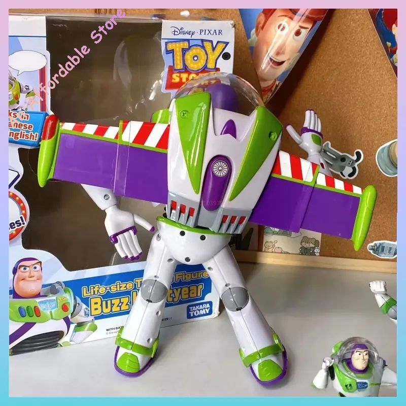 Toy Story Buzz Lightyear Model Toys Pixar Electric Walking Robot Doll Action Figure Toy Birthday Gift Toys Model For Children