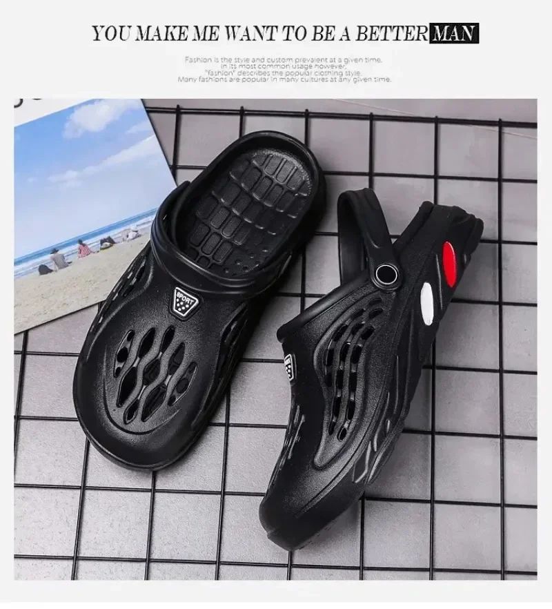 Outdoor Sandals for Men and Women Summer Clogs EVA Slippers Plus Size 47 48 49 Men Garden Shoes Beach Sandals Breathable Clogs