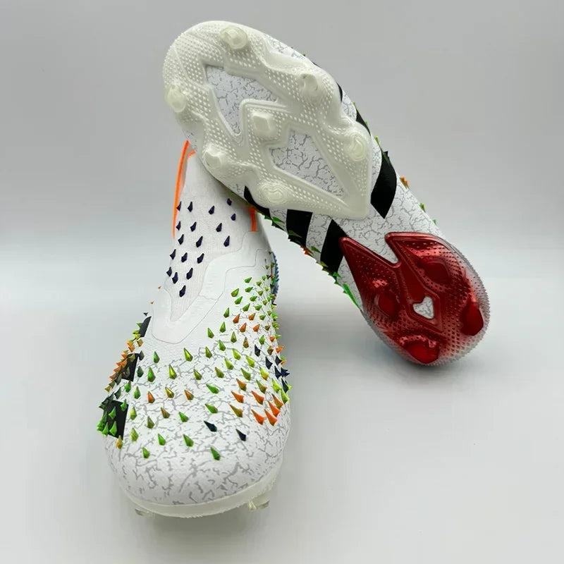 New Men Football Field Boots Professional Original Soccer Shoes Resistant Unisex Comfortable Ankle Cleats Football Shoes Outdoor