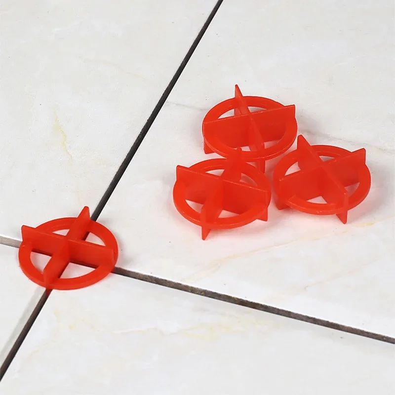 100Pcs Porcelain Tile Spacers Clips Wedge Ceramic Leveling System For Floor Wall Tile Gap Leveling System Construction Tools