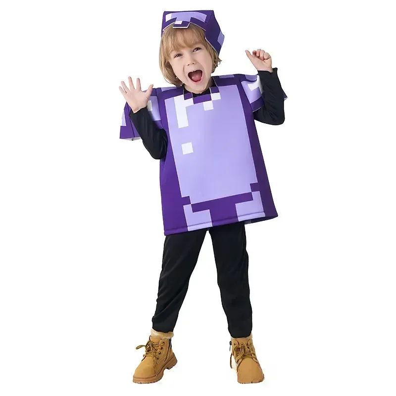 Game My World Role Play Holiday Party Pixel Costume Toy Mc Boys Girls Set Diamond Christmas Gift Stage Costume