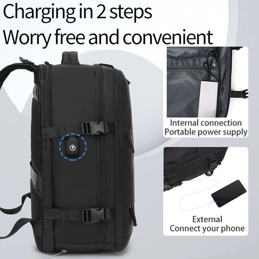 Large Travel Backpack Carry On Backpack Hiking Backpack Waterproof Outdoor Sports Rucksack Casual Daypack, School Bag
