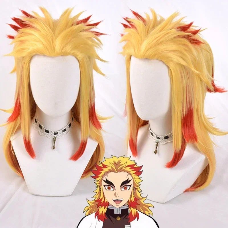 2026 Anime Rengoku Kyojuro Cosplay Costumes Train Mugen Robe Suits For Wigs Cos Outfit Party