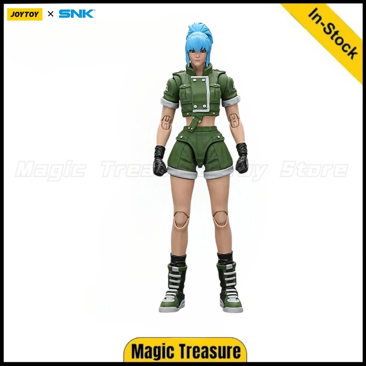 ?In stock?Original JOYTOY SNK 1/18 Action Figure KOF'98UM Ikari Warriors Team Leona Heidern Toys Gifts