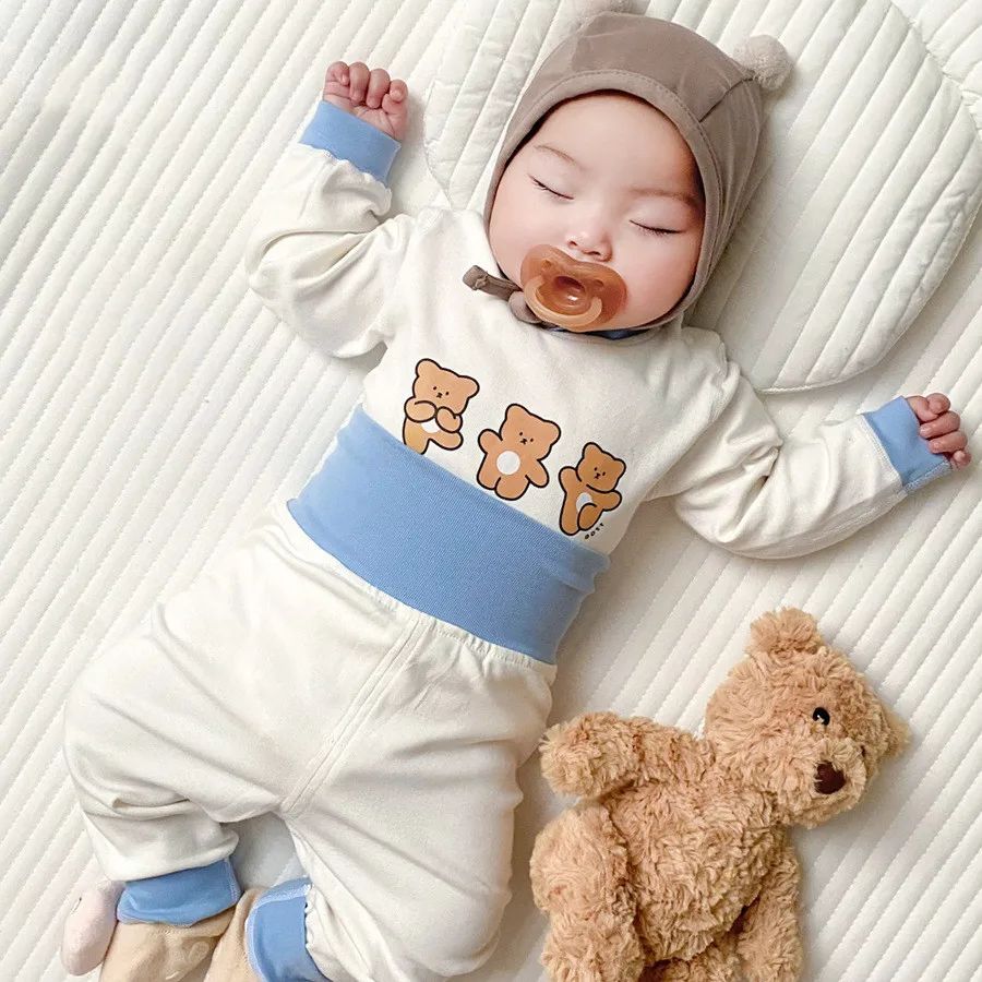 Baby Clothes 2pcs Sets Autumn Winter Baby Pajama Set Bottom Underwear Two-piece Set Cotton Baby Boy Long Sleeves Outfit