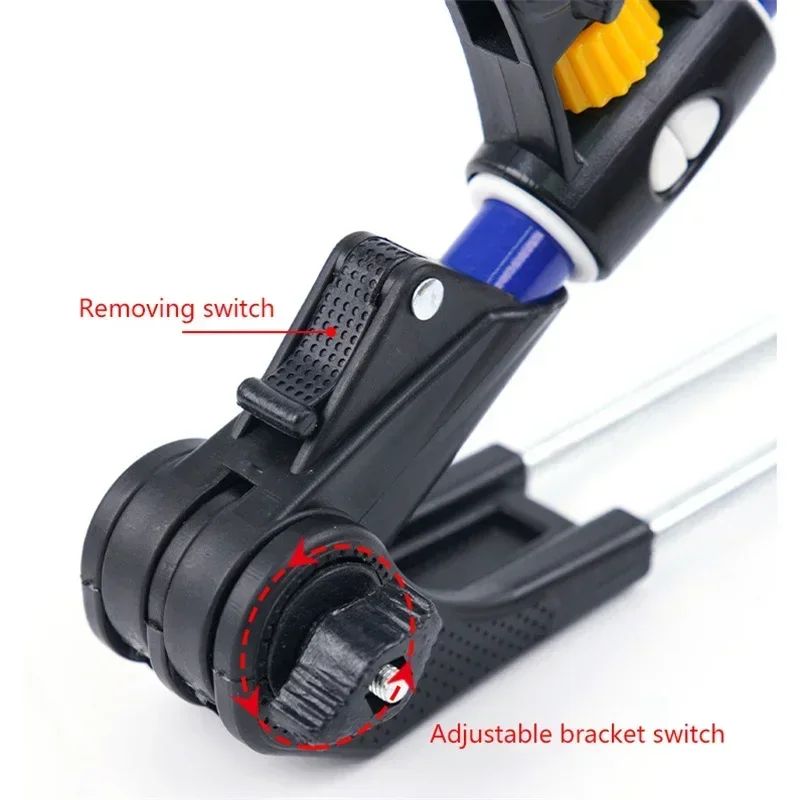 1.7M/2.1M/2.4M New Stainless Steel Thickened Telescopic Fishing Rod Bracket Fishing Rod Dual Purpose Bracket Fishing Rod Holder