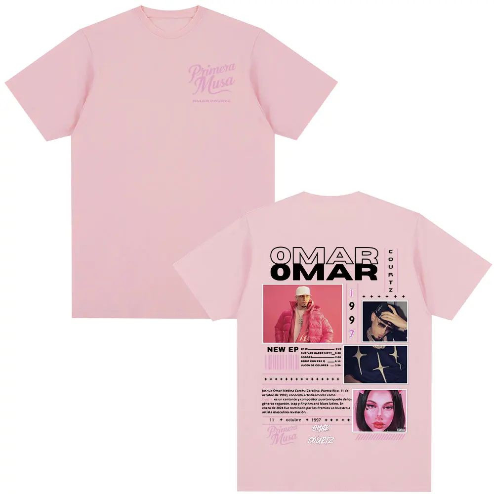 Omar Courtz Primera Musa Album Tour Merch T Shirt Men Women Clothing Hip Hop Fashion T-shirt Casual Short Sleeve T-shirts