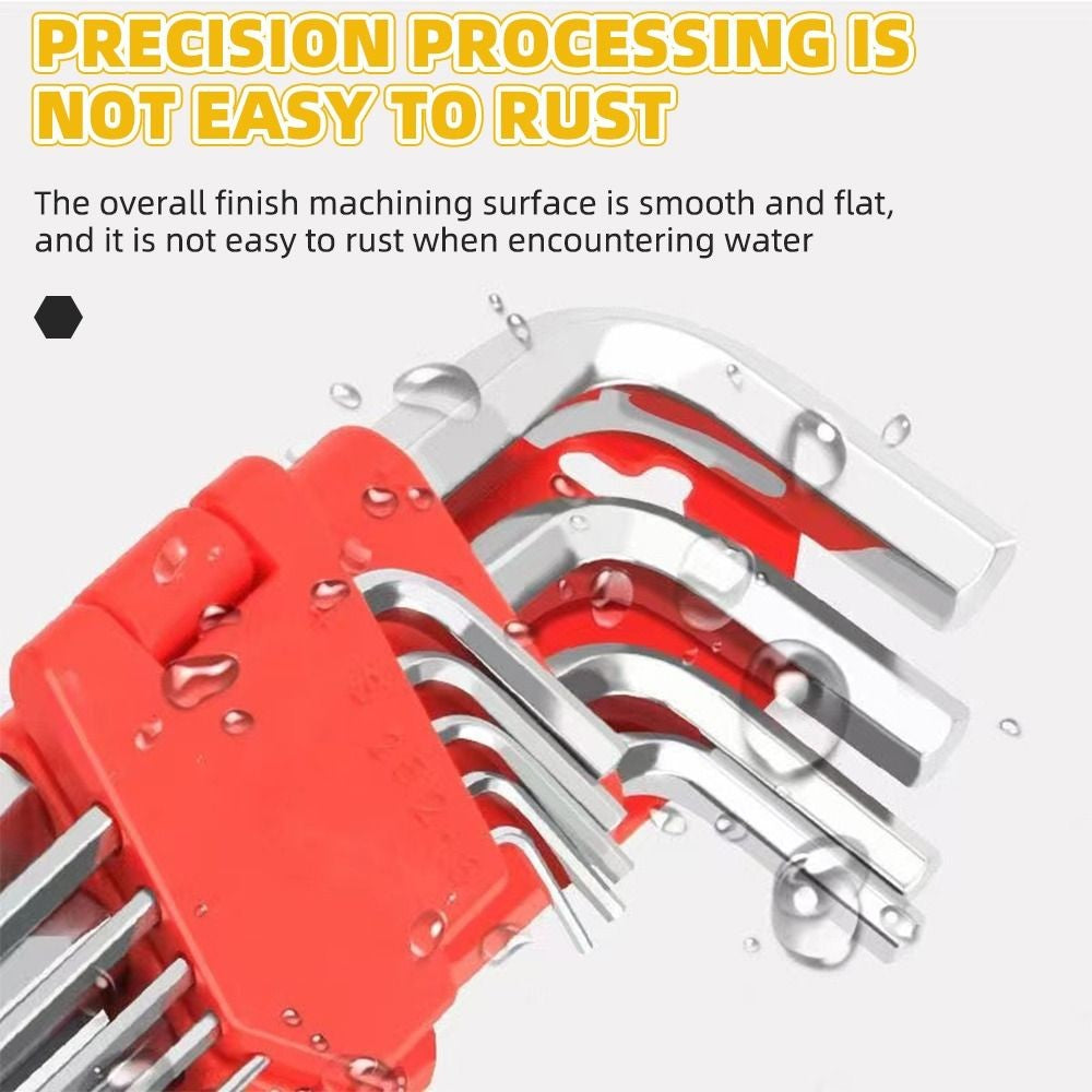5/8/11 PCS Portable Short Arm Tool Size Allen Key Inch Wrench L Wrench Metric Wrench Allen Wrench