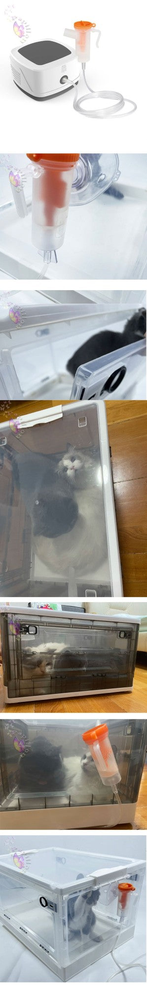 Oxygen Room Foldable Nebulization Box Portable Pets Oxygen Cage Small Animal Veterinary Atomization Box
