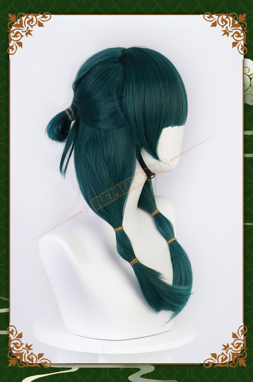 Maomao Cosplay Wig Synthetic Anime The Apothecary Diaries Green Hair 2 Styles Kusuriya no Hitorigoto Hairpin Headress +Wig Cap