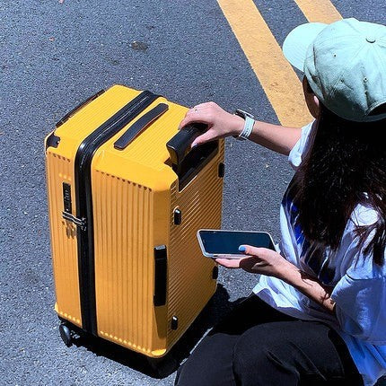 KLQDZMS High Quality Luggage Oversized Capacity Trolley Case PC Code Cart Type Travel Bag Universal Wheel Rolling Suitcase