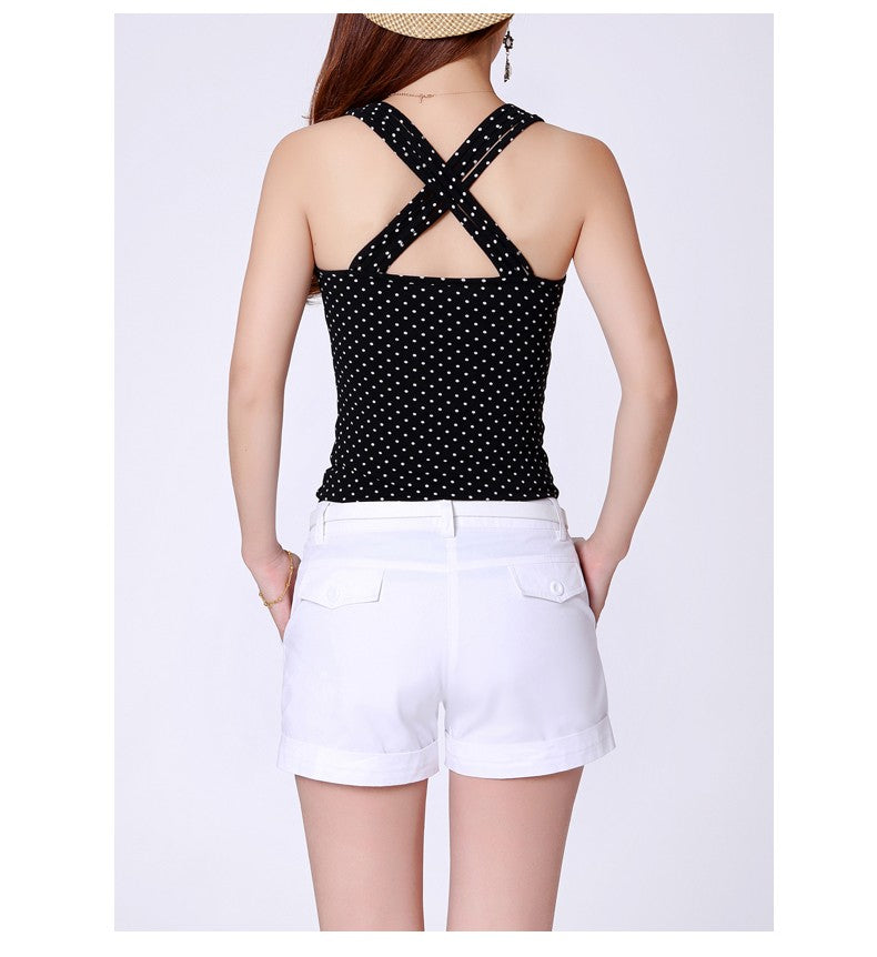 New Women'S Summer Thin Casual Pure Color Shorts Korean Fashion And Versatile Comfortable Slimming Pure Cotton 3-Point Pants