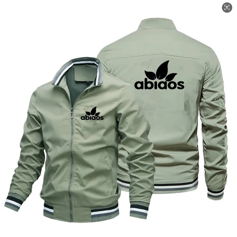 Spring And Autumn Fashion Stand-Up Casual Zipper Jacket High Quality Aviator Jacket Windproof Rainproof Outdoor Sports Jacket