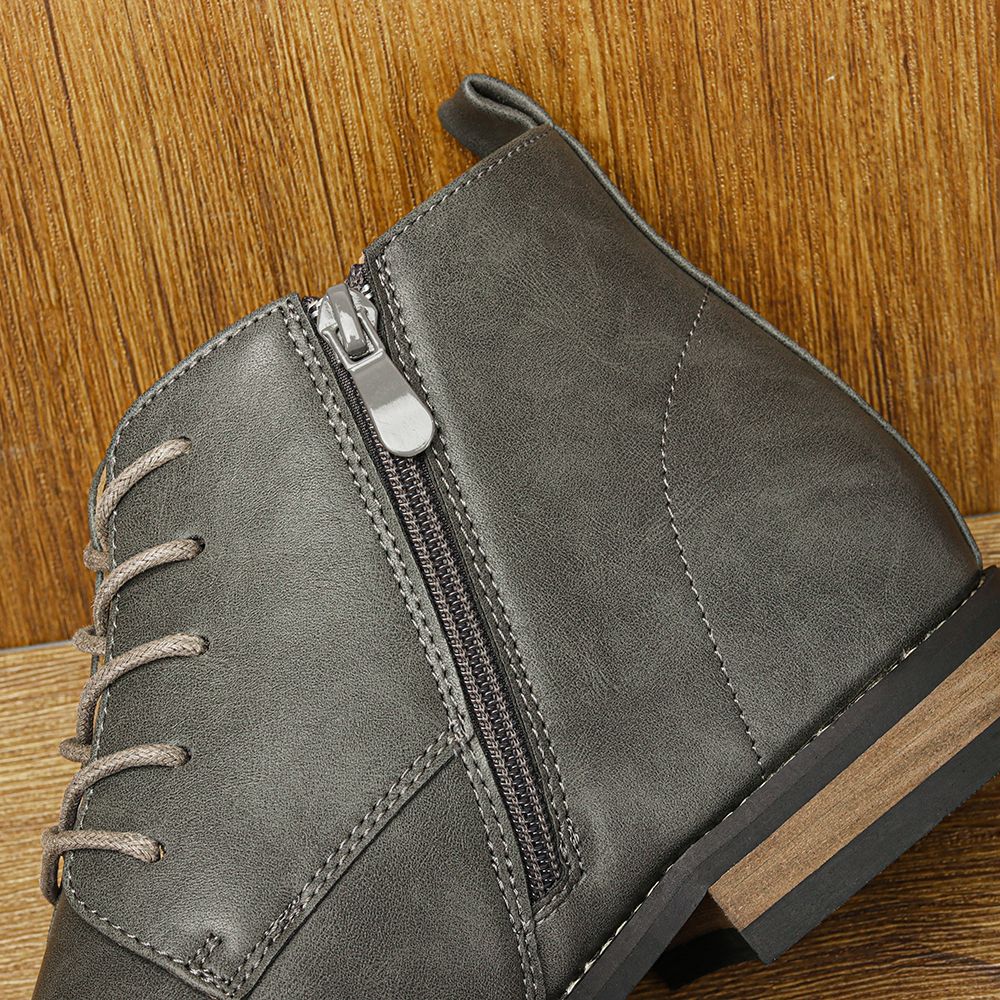 Boots Men Comfortable Fashion 2025 Brand Boots Leather