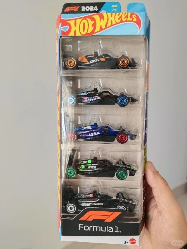 Hot Wheels X Formula 1 1/64 Collectible Car Toys 5 Packs Haas F1 Team Kick Sauber F1 Team Moneygram Theme Vehicle Gifts For Fans