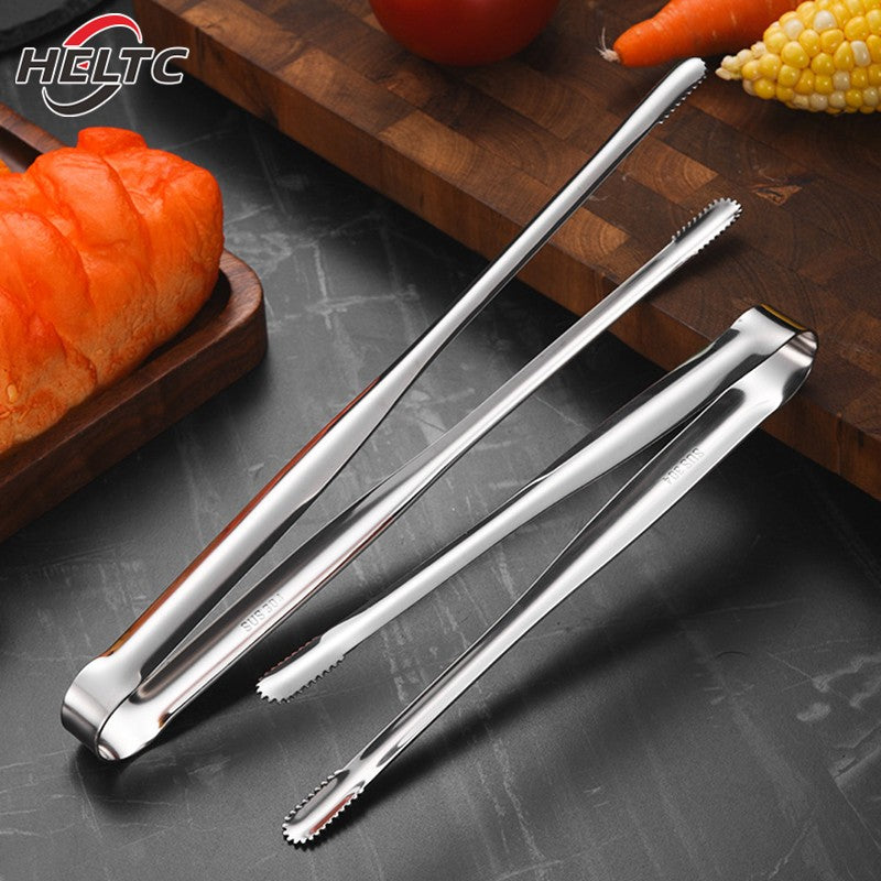 304 Stainless Steel Barbecue Clip Grill Tongs Meat Food Clip Cooking Utensils BBQ Baking Kitchen Accessories Camping Supplies