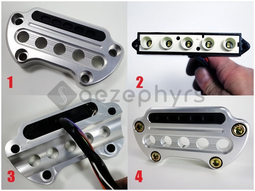 Motorcycle Side/Relocation Speedometer Bracket Cover Top Clamp Bar Riser Mount For Harley Sportster Iron XL883 Forty-Eight 95-20