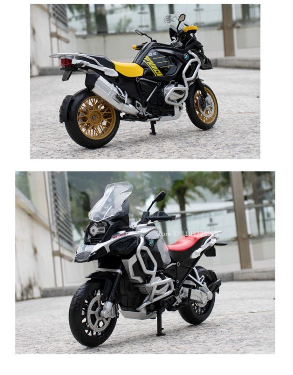1:12 Suzuki GSX1000R R1250GS Alloy Diecast Toys Motorcycle Models Car with Light Shock Absorption Miniature Motorbike Boys Gifts