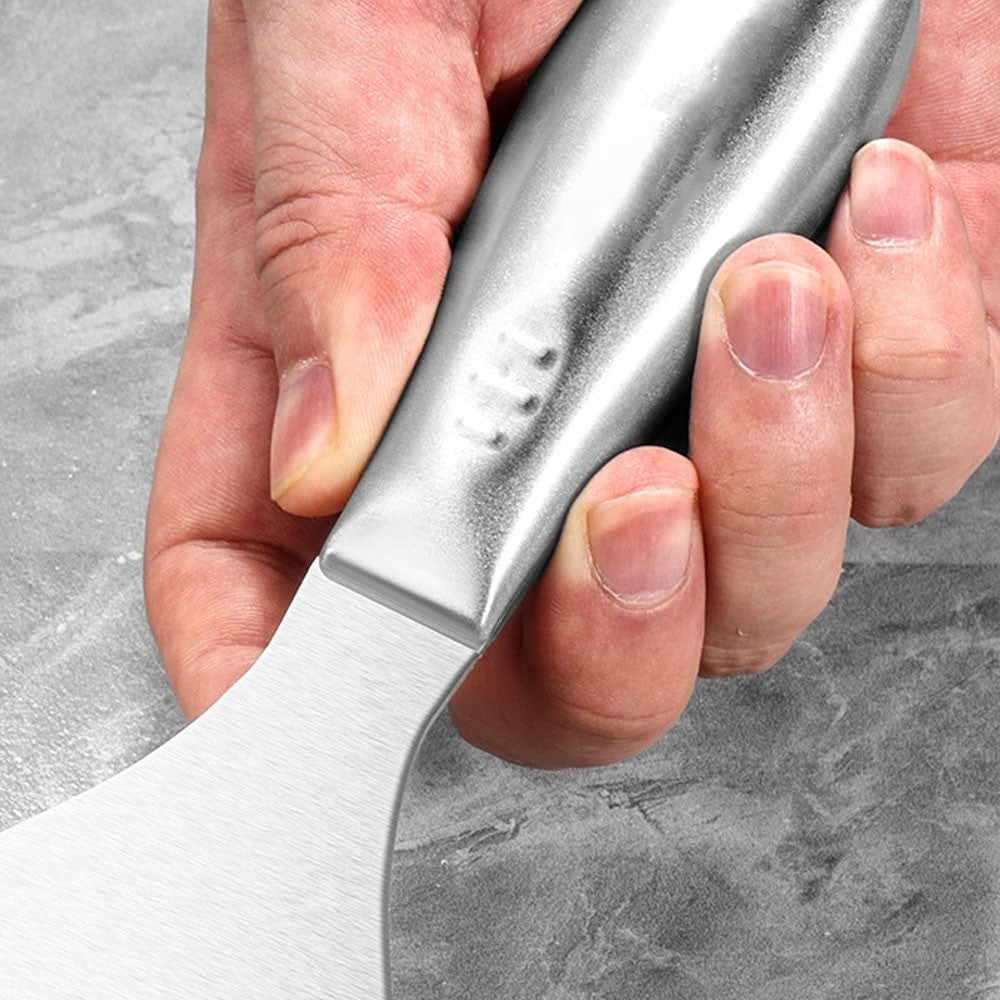 One-Piece Stainless Steel Putty Knife Spackle Tool Putty Scraper Spatula Scraper for Floor Wall Ceramic Tile Grout