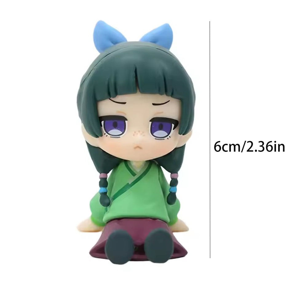 The Apothecary Diaries Maomao Jinshi Q Version Mini Figure Anime Periphery Kawaii Sitting Toys Desktop Car Ornaments Model Gifts