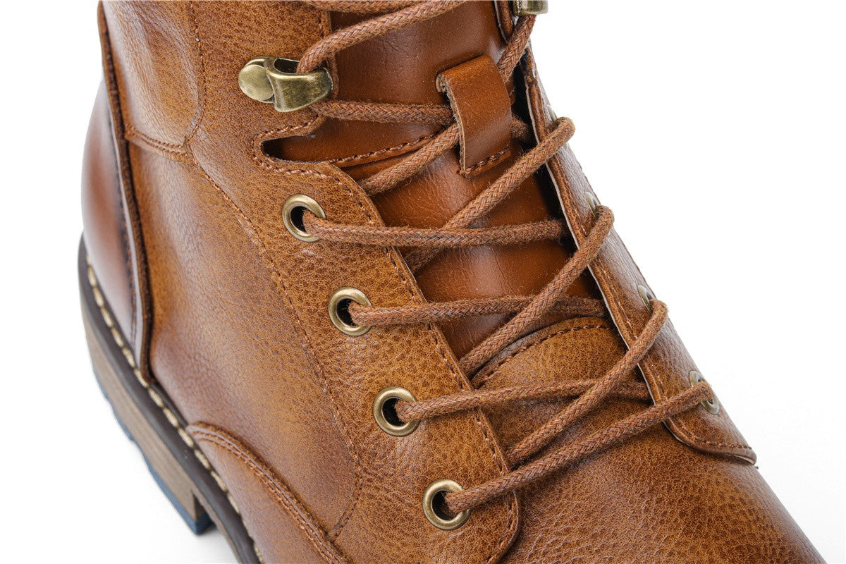 Size 7~13 Retro Men Boots 2023 Fashion Comfortable Spring Leather Boots