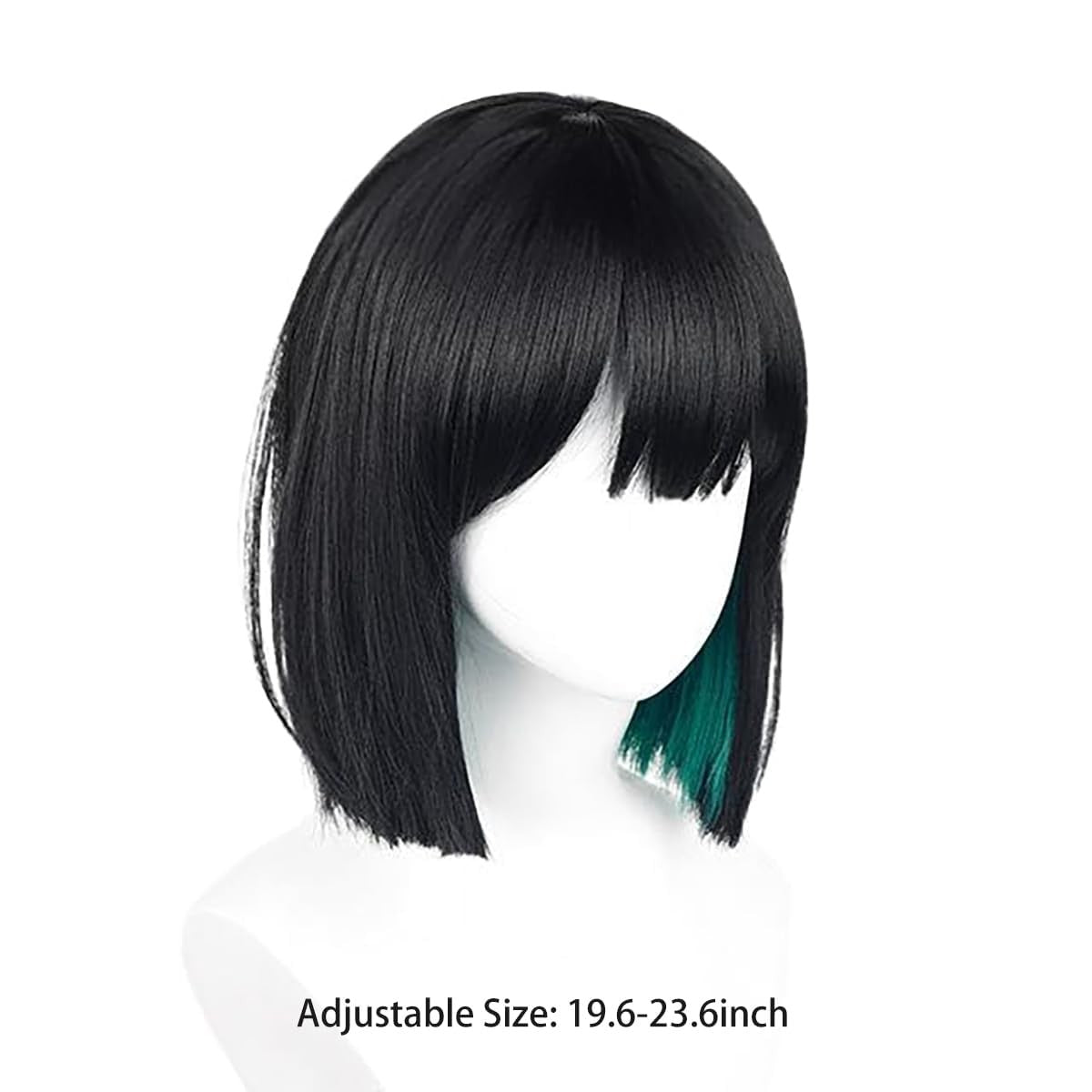 Unisex Short Blonde Wig for Cosplay Costumes Synthetic Fiber Wig with Bangs Halloween Party Anime Wig