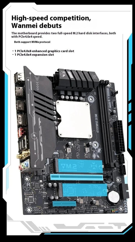 ERYING Core Ultra5 125H Ultra7 155H Ultra9 185H Motherboard Chip 2* DDR5 NVME PCIE4.0 DIY Computer Gaming Mainboard