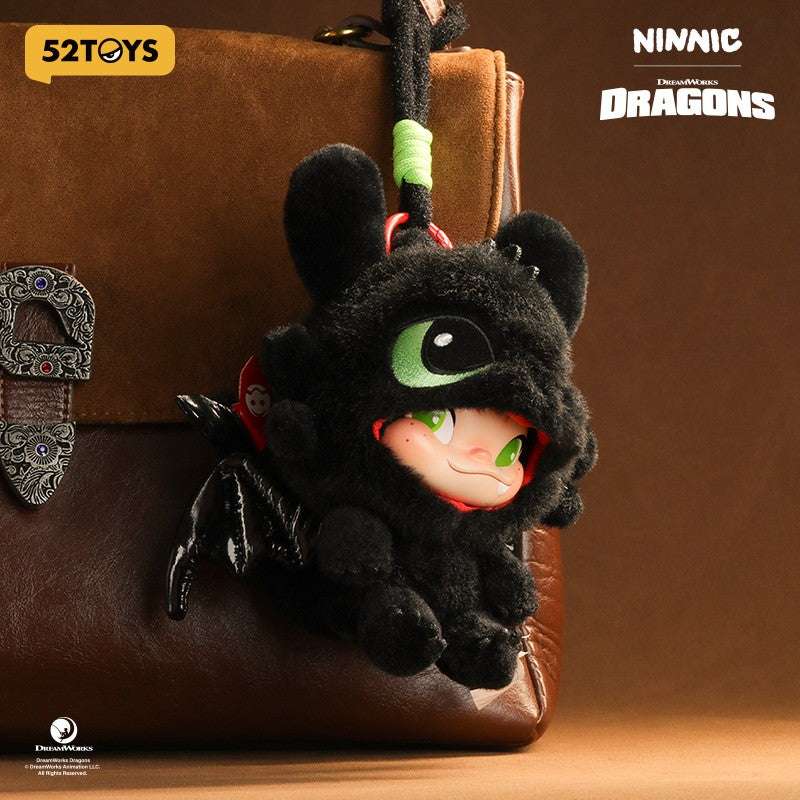 52TOYS NINNIC & TOOTHLESS Limited Edition Plush Toy, Height: 17cm/6.7inch