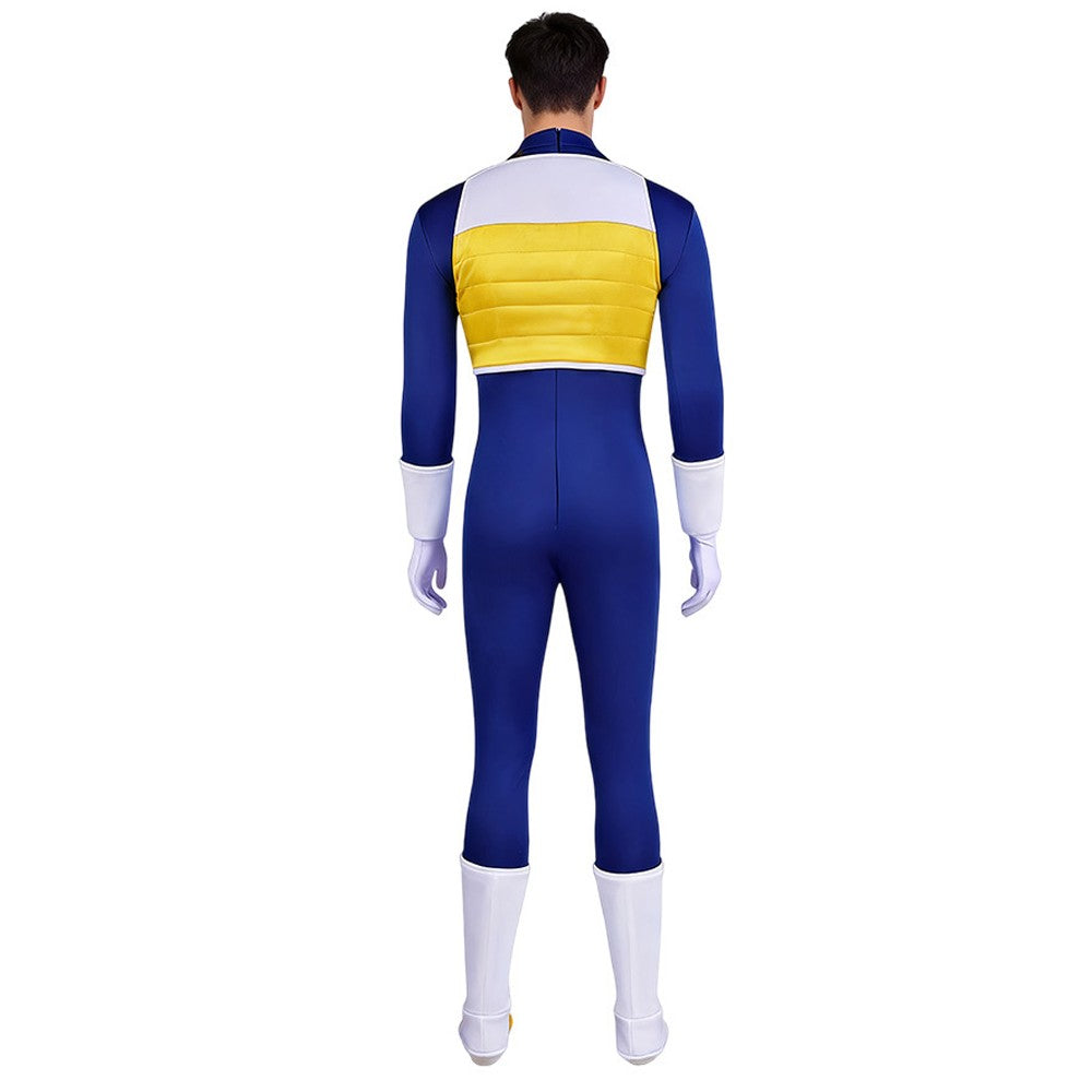 Z Vegeta Cosplay Jumpsuits Costume Adult Men Bodysuits Set Male Fantasia Outfits Halloween Carnival Party Disguise Role Suit